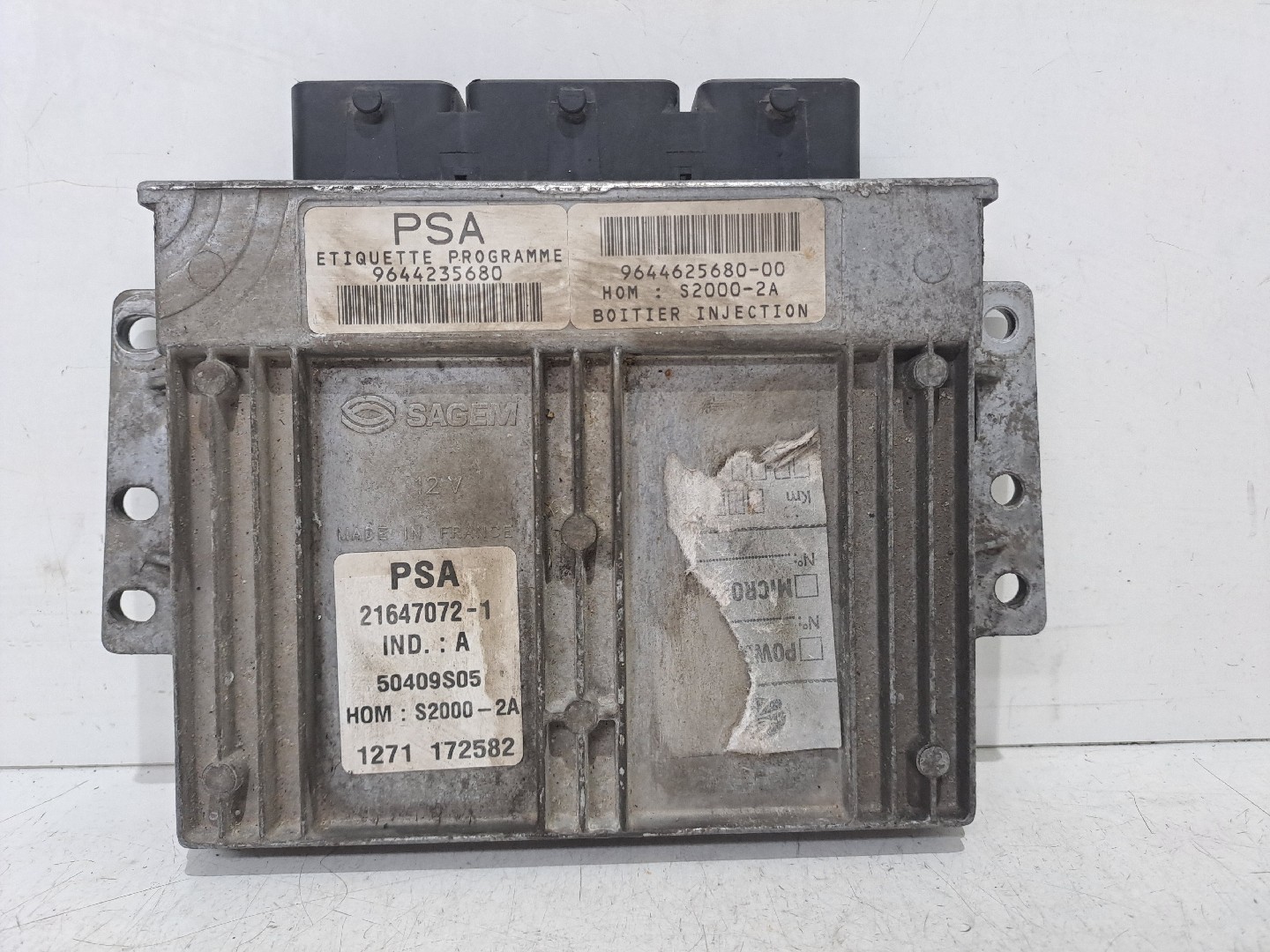 Engine control unit / ECU PEUGEOT 206 (2A/C)