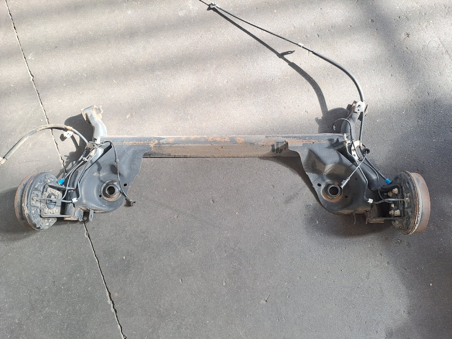 Rear axle with drum brakes CITROËN C1 (PM_, PN_)