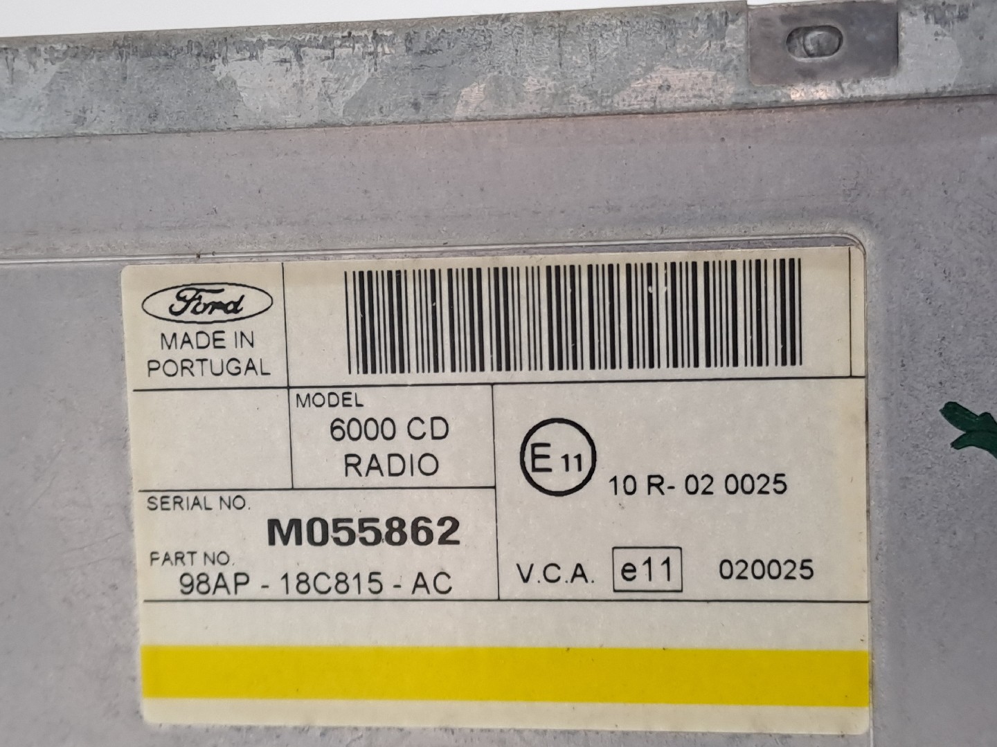 Radio FORD MONDEO III (B5Y) | 00 - 07 Imagem-5