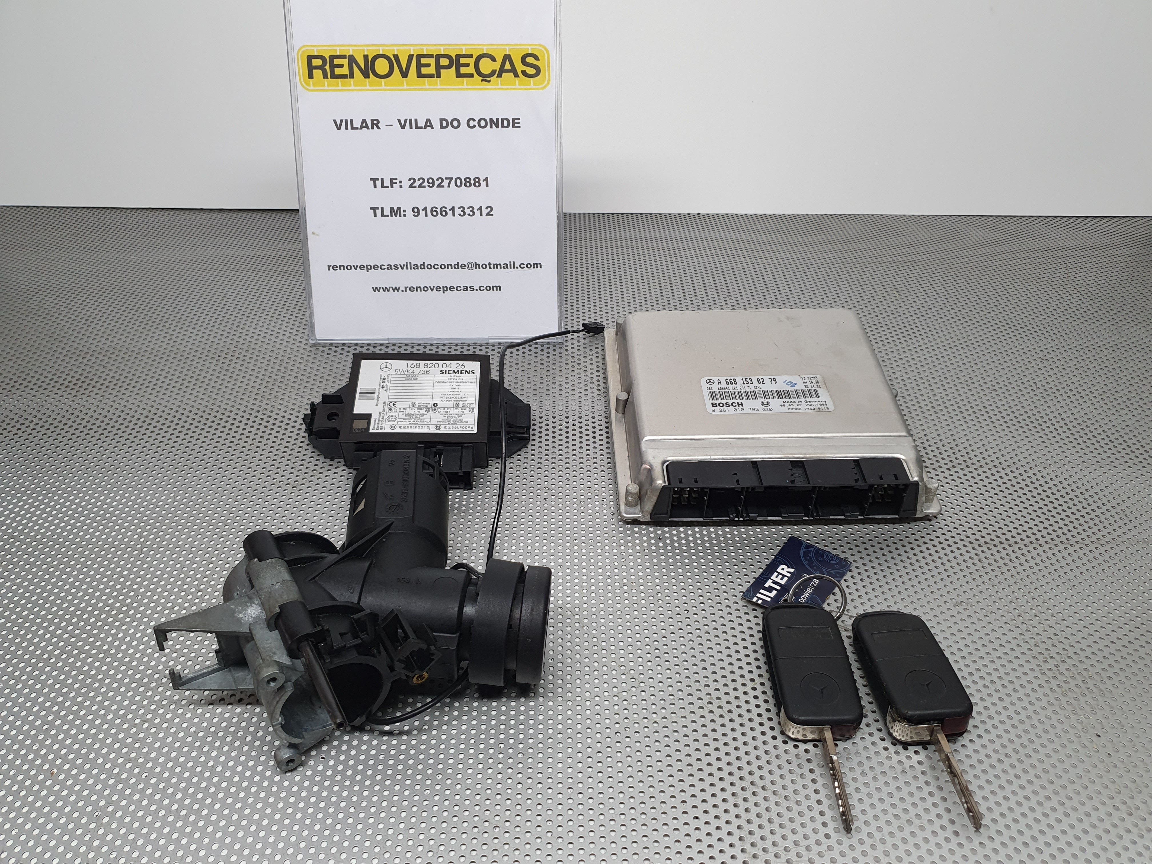 Kit Imobilizaçao MERCEDES-BENZ A-CLASS (W168) | 97 - 05