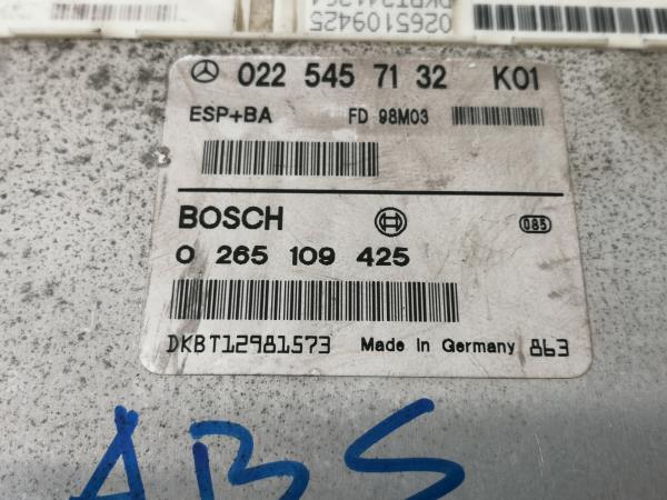 Centralina / Modulo ABS MERCEDES-BENZ A-CLASS (W168) | 97 - 05 Imagem-1 Centralina / Modulo ABS MERCEDES-BENZ A-CLASS (W168) | 97 - 05 Imagem-1