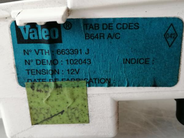 Comando Chaufagem RENAULT MEGANE I (BA0/1_) | 95 - 04 Imagem-2 Comando Chaufagem RENAULT MEGANE I (BA0/1_) | 95 - 04 Imagem-2