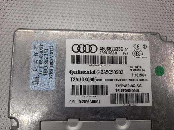 Centralina / Modulo Bluetooth AUDI Q7 (4LB) | 06 - 16 Imagem-3 Centralina / Modulo Bluetooth AUDI Q7 (4LB) | 06 - 16 Imagem-3
