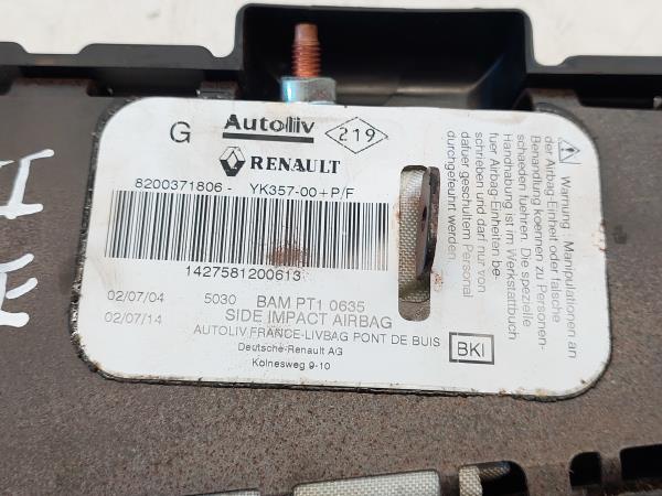 Airbag Banco Esq RENAULT MEGANE II (BM0/1_, CM0/1_) | 01 - 12 Imagem-2 Airbag Banco Esq RENAULT MEGANE II (BM0/1_, CM0/1_) | 01 - 12 Imagem-2