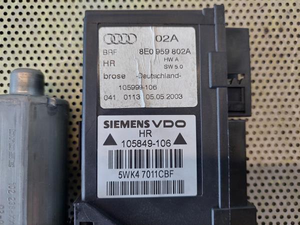 Motor Elevador Porta Tras Dto AUDI A4 (8E2, B6) | 00 - 05 Imagem-3 Motor Elevador Porta Tras Dto AUDI A4 (8E2, B6) | 00 - 05 Imagem-3