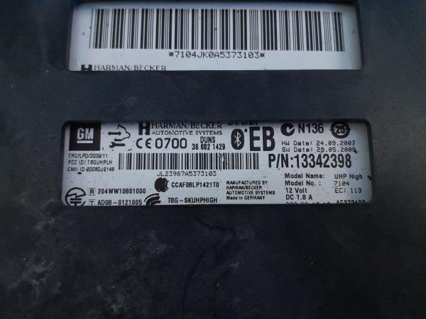 Centralina / Modulo Bluetooth OPEL ASTRA J Sports Tourer (P10) | 10 - 15 Imagem-2 Centralina / Modulo Bluetooth OPEL ASTRA J Sports Tourer (P10) | 10 - 15 Imagem-2