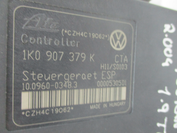 ABS VOLKSWAGEN TOURAN (1T1, 1T2) | 03 - 10 Imagem-2 ABS VOLKSWAGEN TOURAN (1T1, 1T2) | 03 - 10 Imagem-2