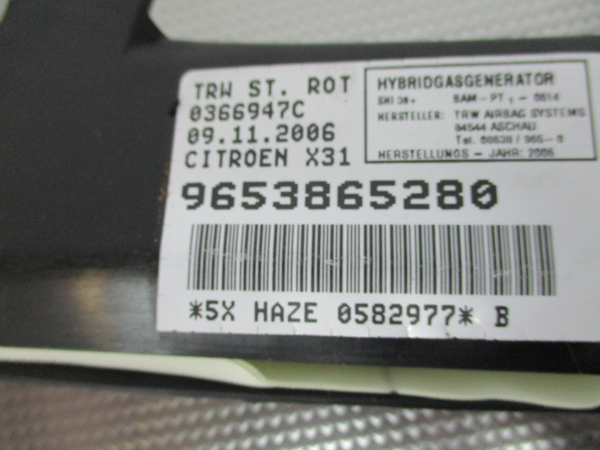 Airbag Cortina Dto CITROEN C5 II (RC_) | 04 - Imagem-3 Airbag Cortina Dto CITROEN C5 II (RC_) | 04 - Imagem-3