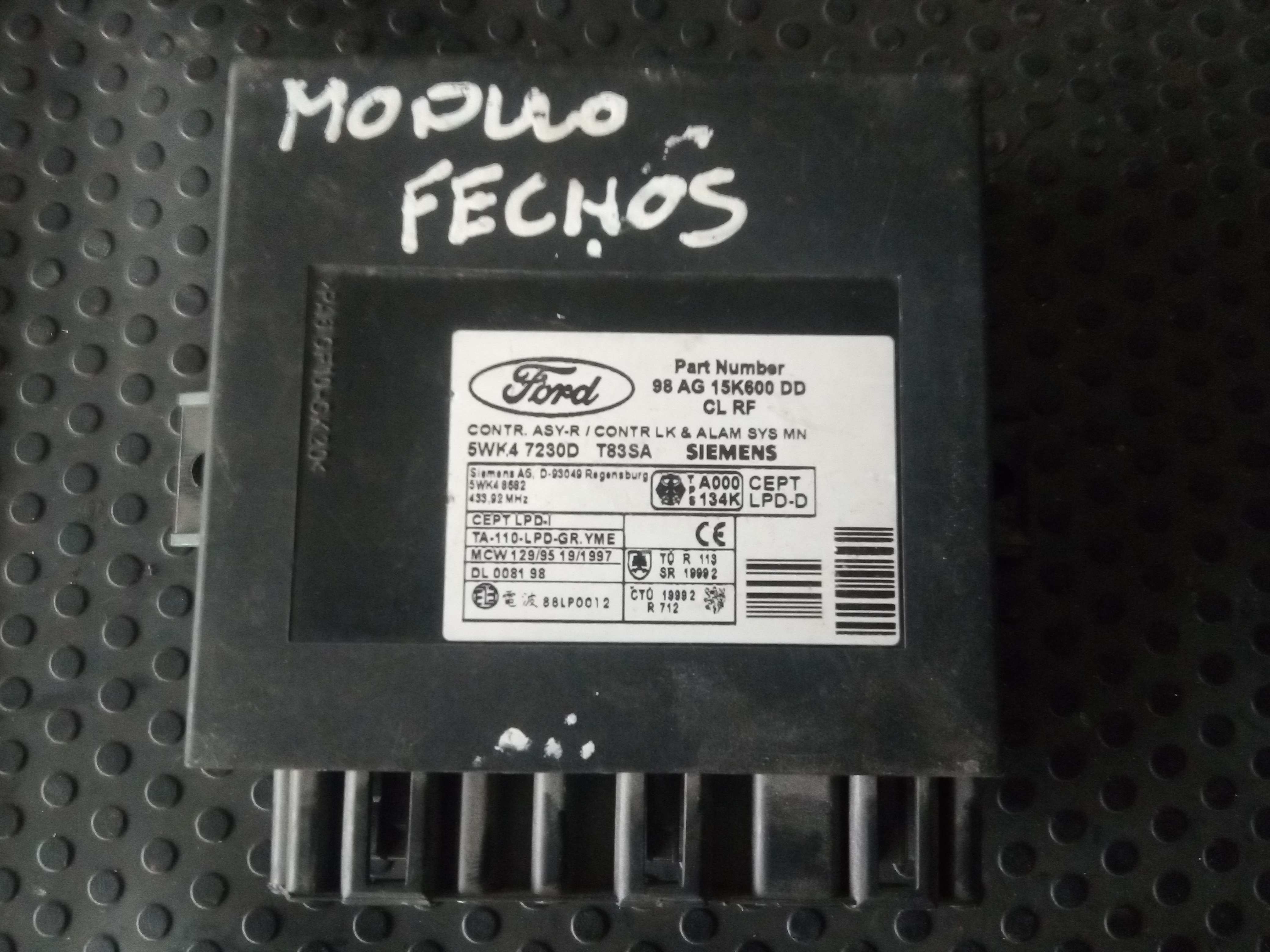 Centralina / Modulo Fecho Central FORD FOCUS (DAW, DBW) | 98 - 09