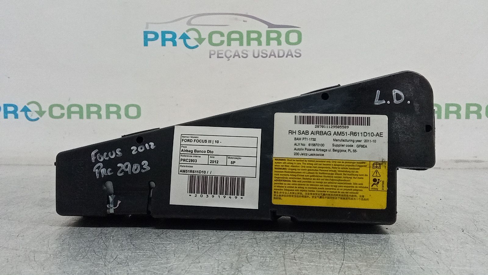 Airbag Banco Dto