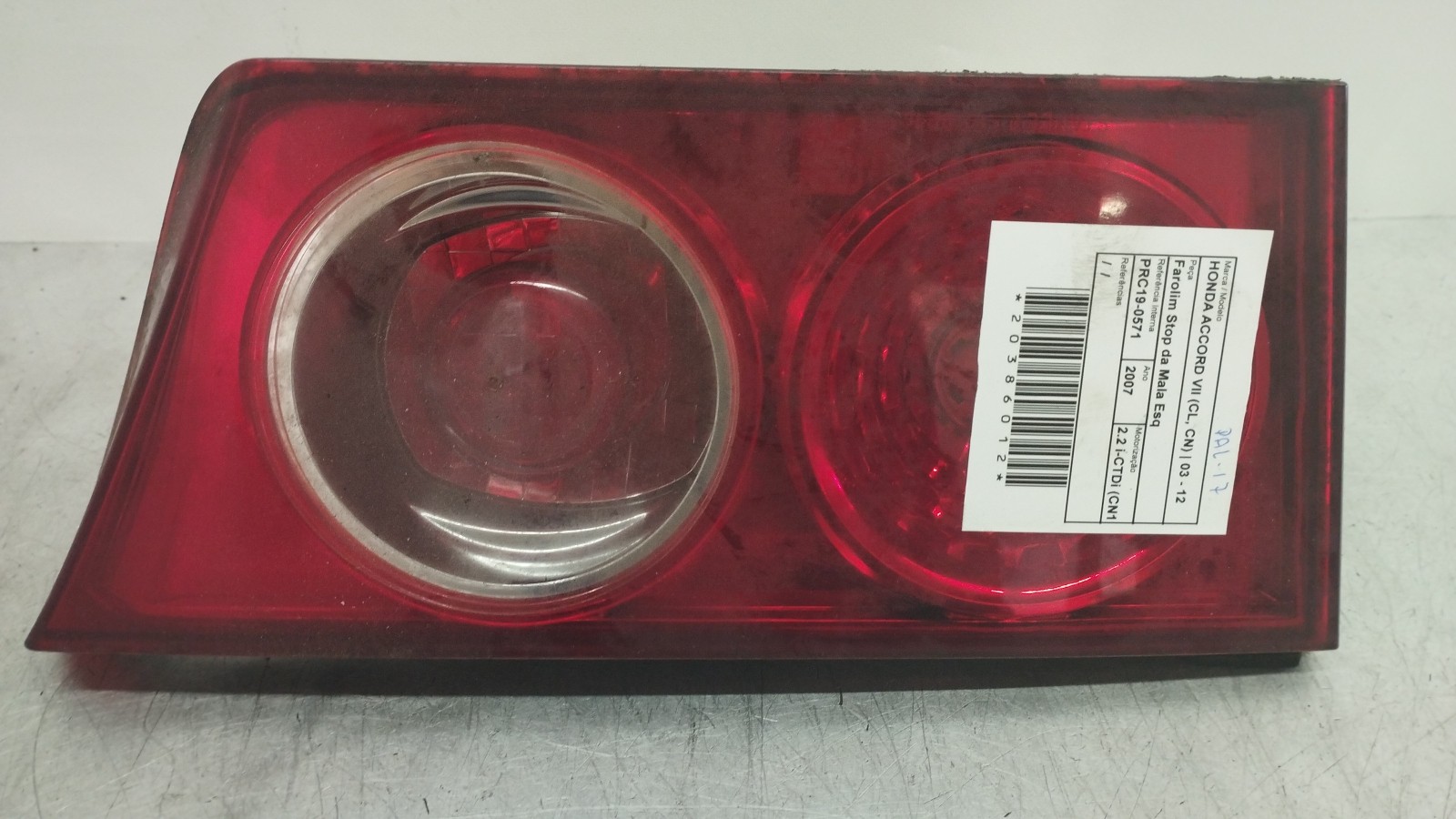 Farolim Stop da Mala Esq HONDA ACCORD VII (CL, CN) | 03 - 12
