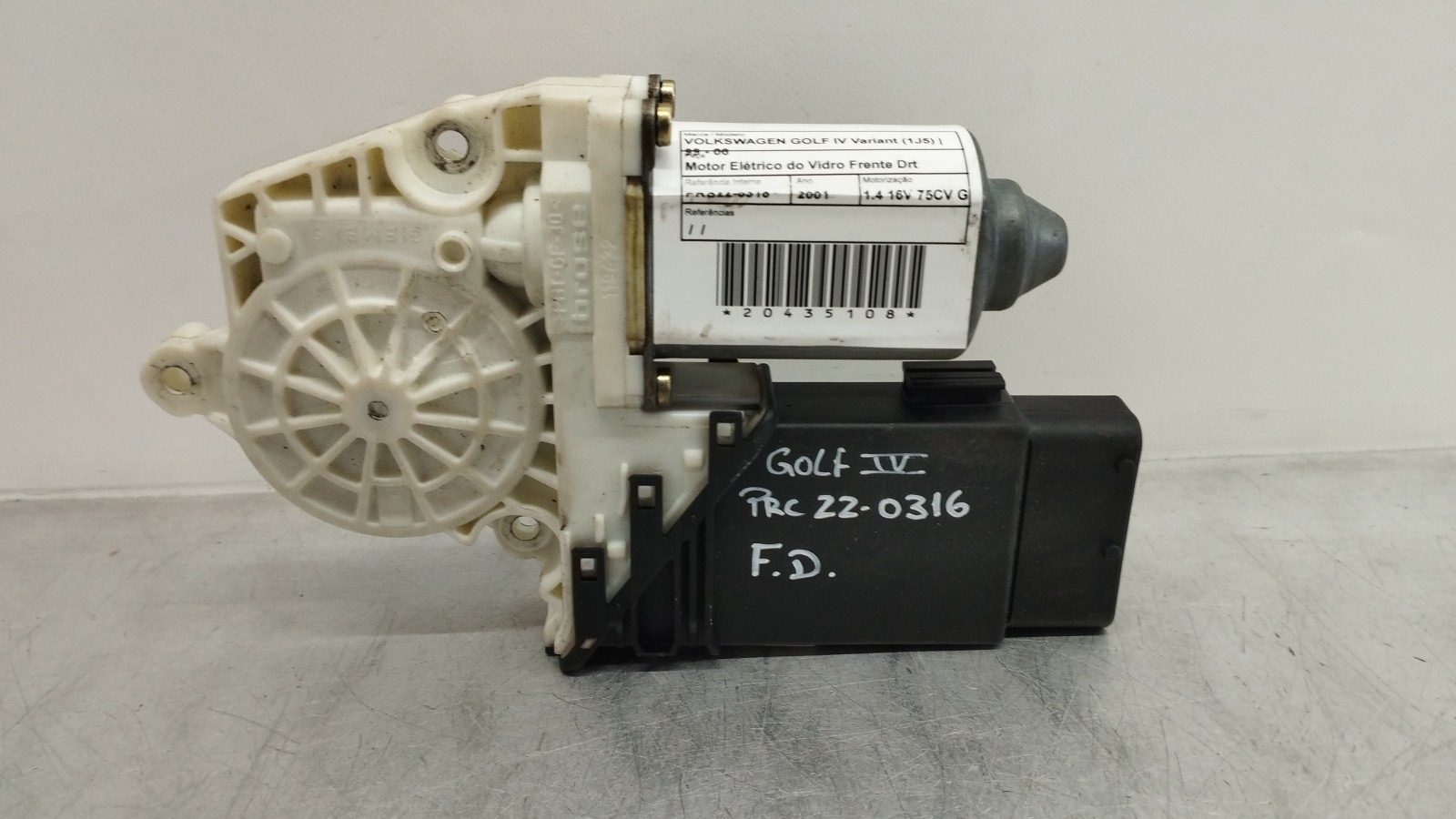 Motor Elétrico do Vidro Frente Drt VOLKSWAGEN GOLF IV Variant (1J5) | 99 - 06