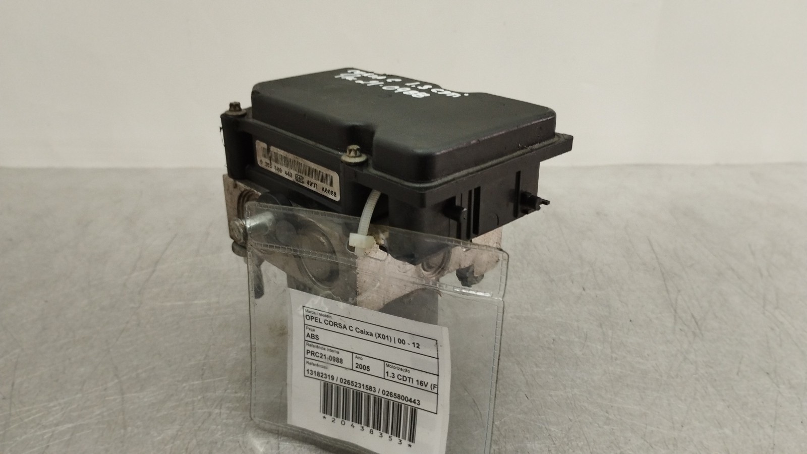 ABS OPEL CORSA C Caixa (X01) | 00 - 12