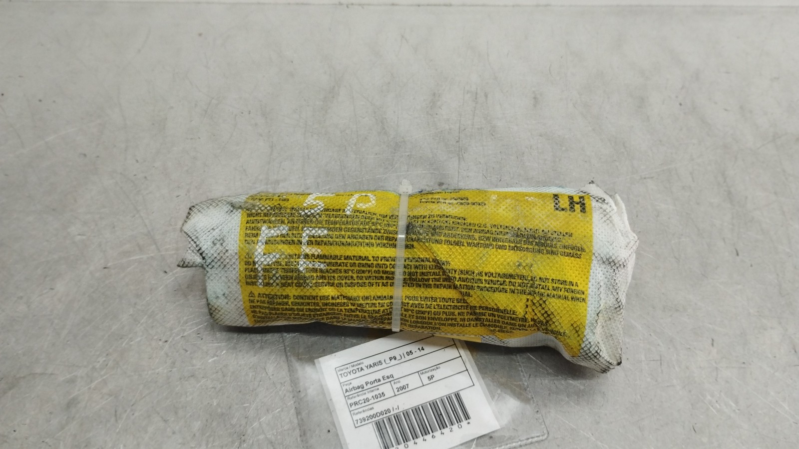 Airbag Porta Esq TOYOTA YARIS (_P9_) | 05 - 14