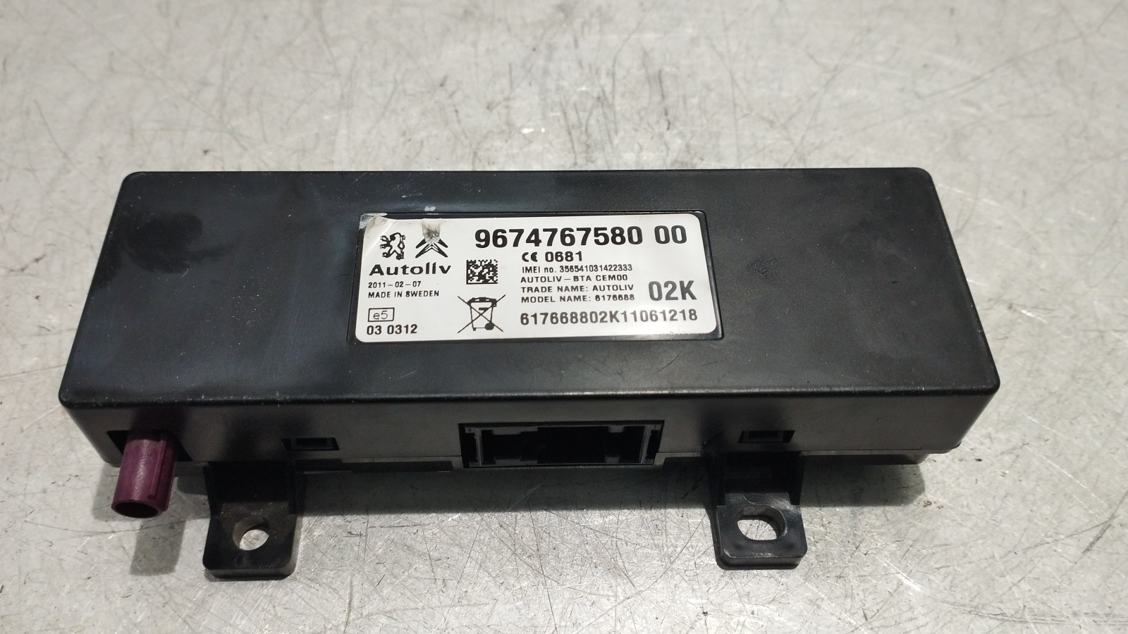 Module Bluetooth  PEUGEOT 308 I (4A_, 4C_) | 07 - 16