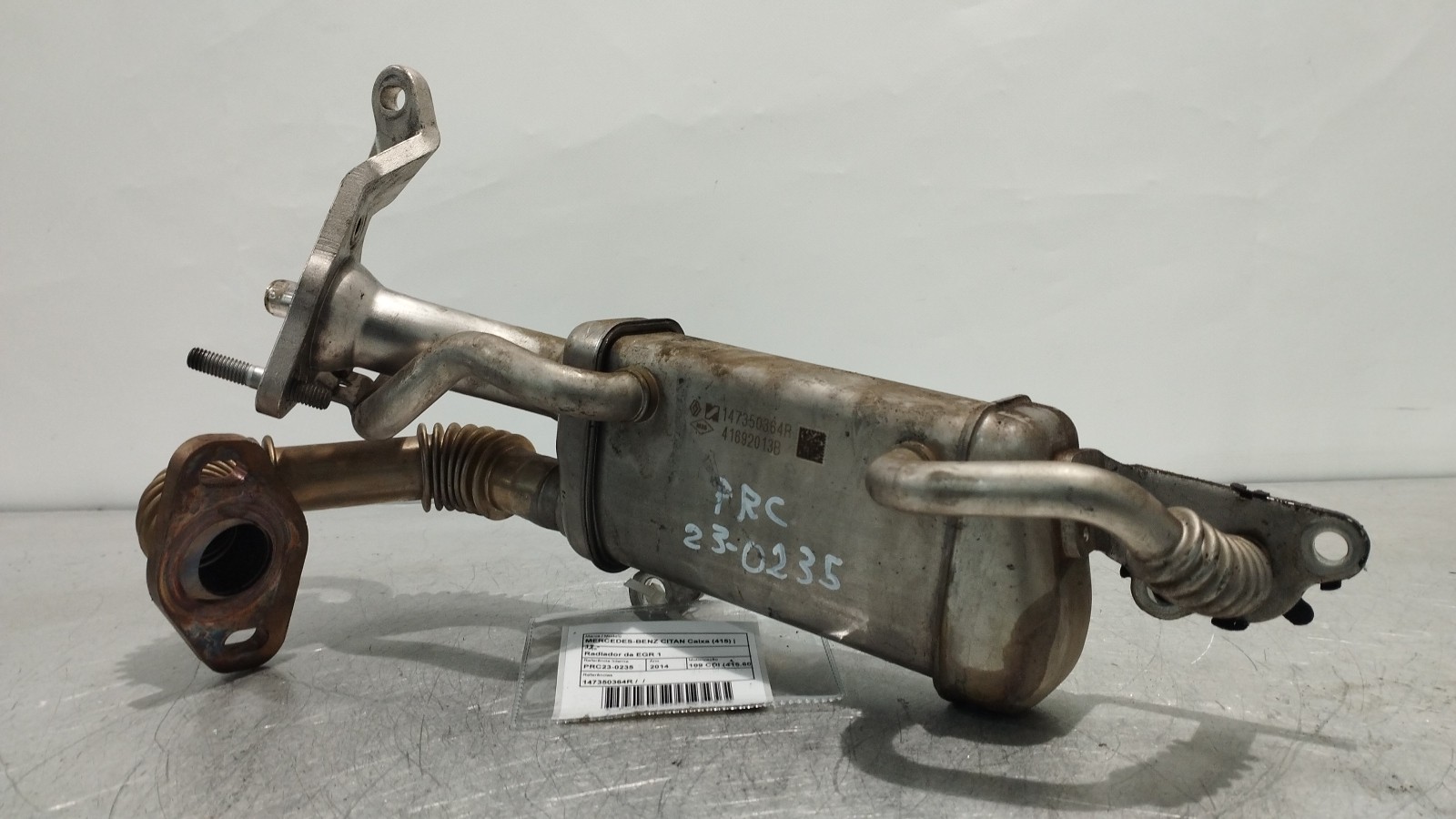 Refroidisseur EGR MERCEDES-BENZ CITAN Caixa (415) | 12 - 