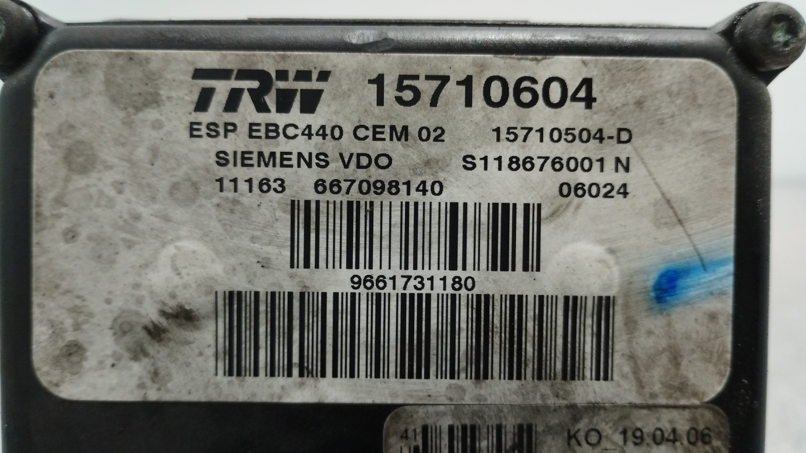 ABS PEUGEOT 407 (6D_) | 04 - 11 Imagem-3