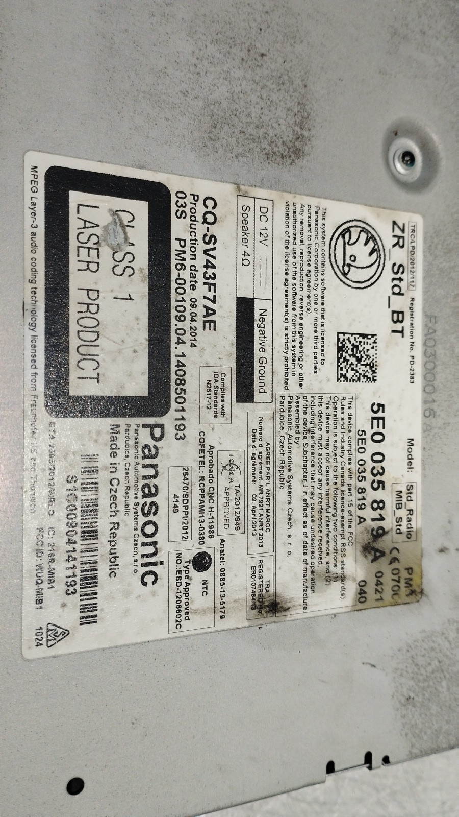 Autoradio SKODA OCTAVIA III Combi (5E5) | 12 -  Imagem-2