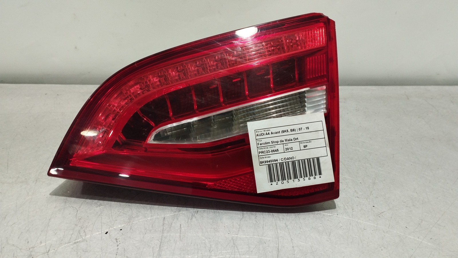 Farolim Stop da Mala Drt AUDI A4 Avant (8K5, B8) | 07 - 15