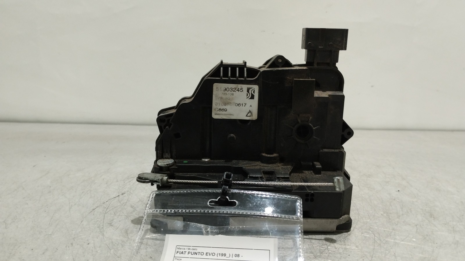 Rear left lock FIAT PUNTO EVO (199_) | 08 - 