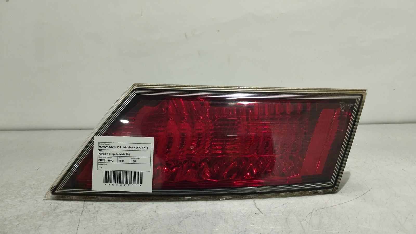 Farolim Stop da Mala Drt HONDA CIVIC VIII Hatchback (FN, FK) | 05 - 