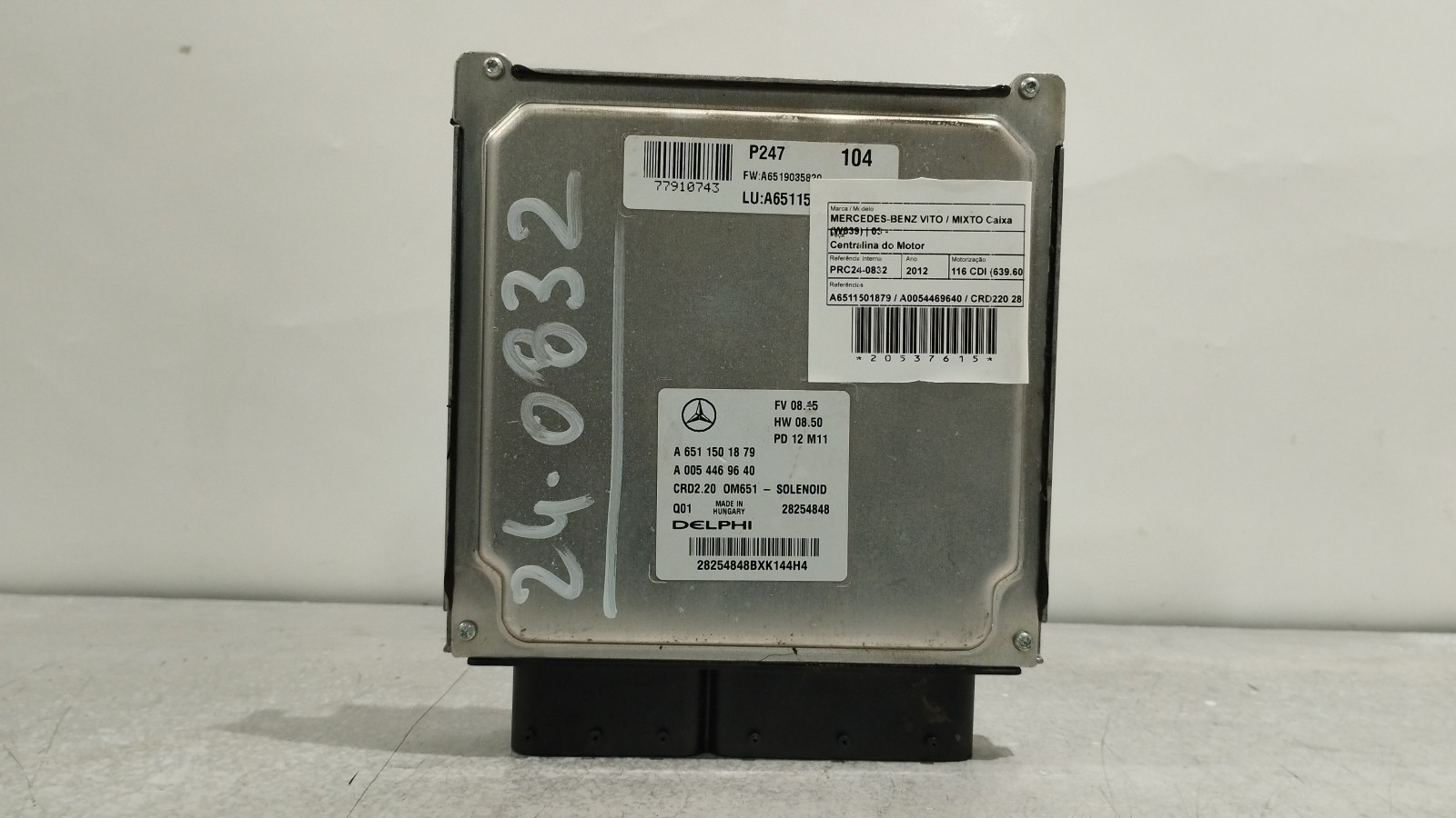 Calculateur moteur MERCEDES-BENZ VITO / MIXTO Caixa (W639) | 03 -  Imagem-1