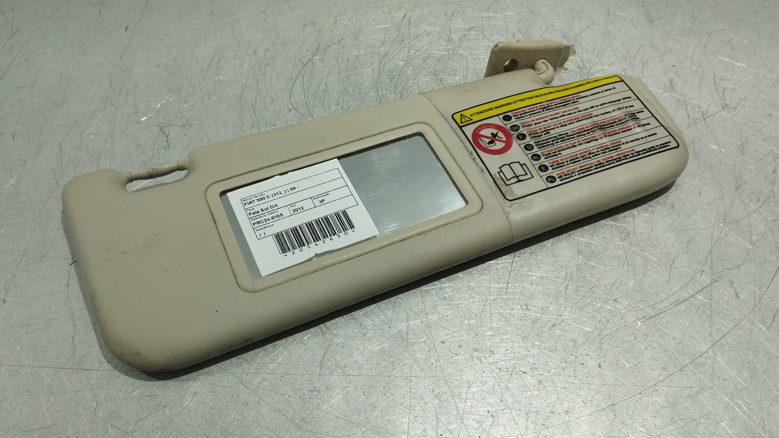 Parasol derecha FIAT 500 (312_) | 07 - 