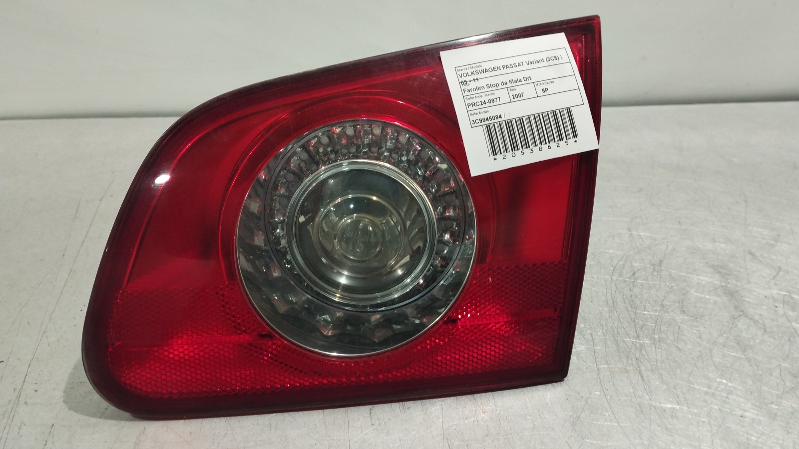 Farolim Stop da Mala Drt VOLKSWAGEN PASSAT Variant (3C5) | 05 - 11