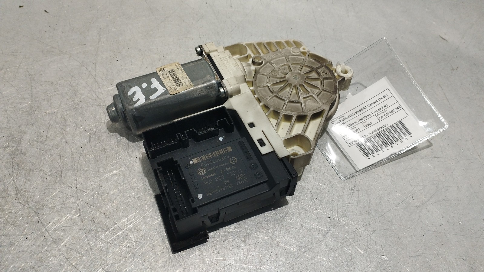Motor Elétrico do Vidro Frente Esq VOLKSWAGEN PASSAT Variant (3C5) | 05 - 11