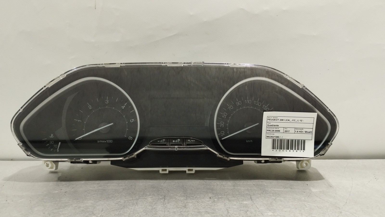 Quadrante PEUGEOT 208 I (CA_, CC_) | 12 - 