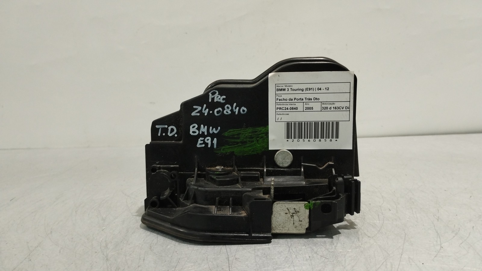 Fecho da Porta Trás Dto BMW 3 Touring (E91) | 04 - 12