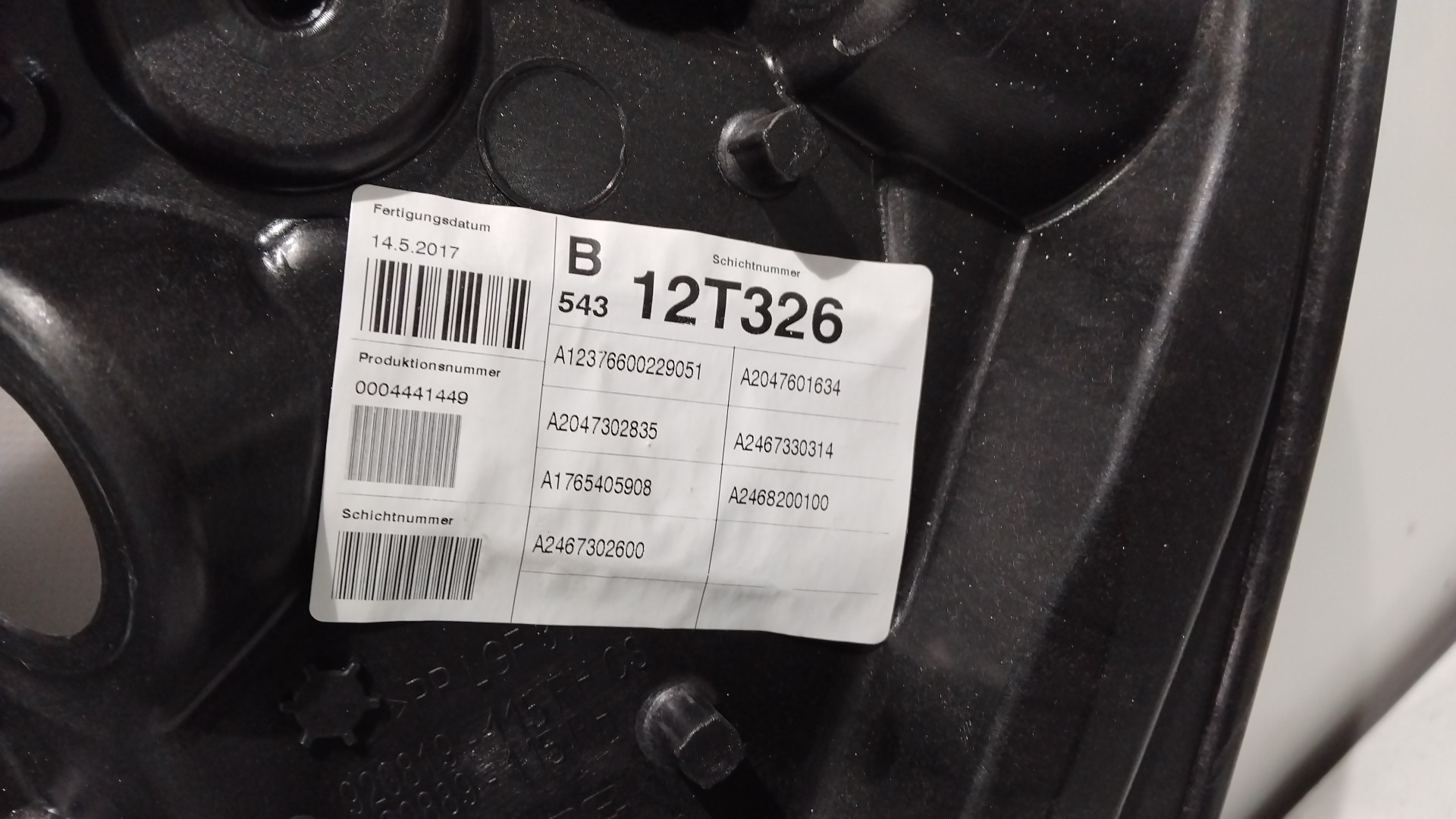 Rear right electric window mechanism MERCEDES-BENZ B-CLASS (W246, W242) | 11 - 18 Imagem-1