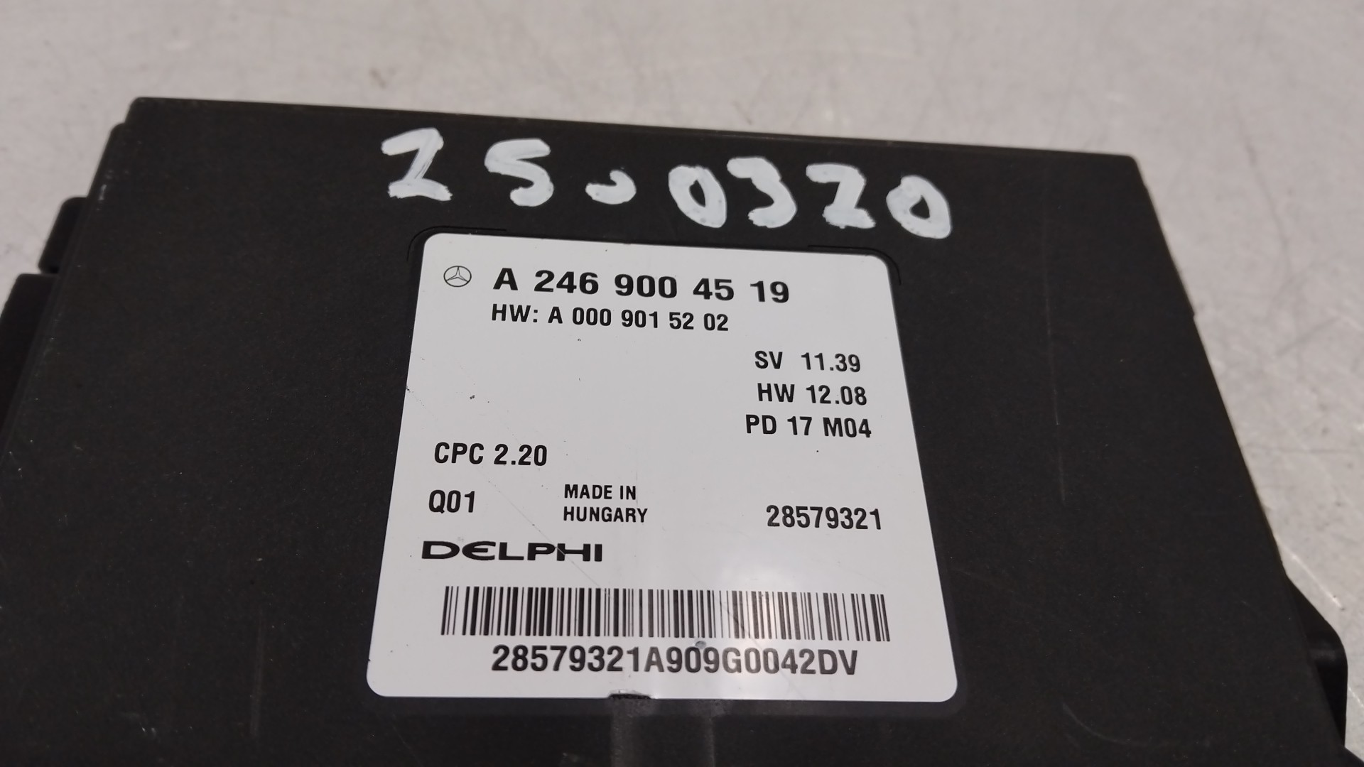 Módulo Controlo Caixa de Velocidades Aut MERCEDES-BENZ B-CLASS (W246, W242) | 11 - 18 Imagem-2