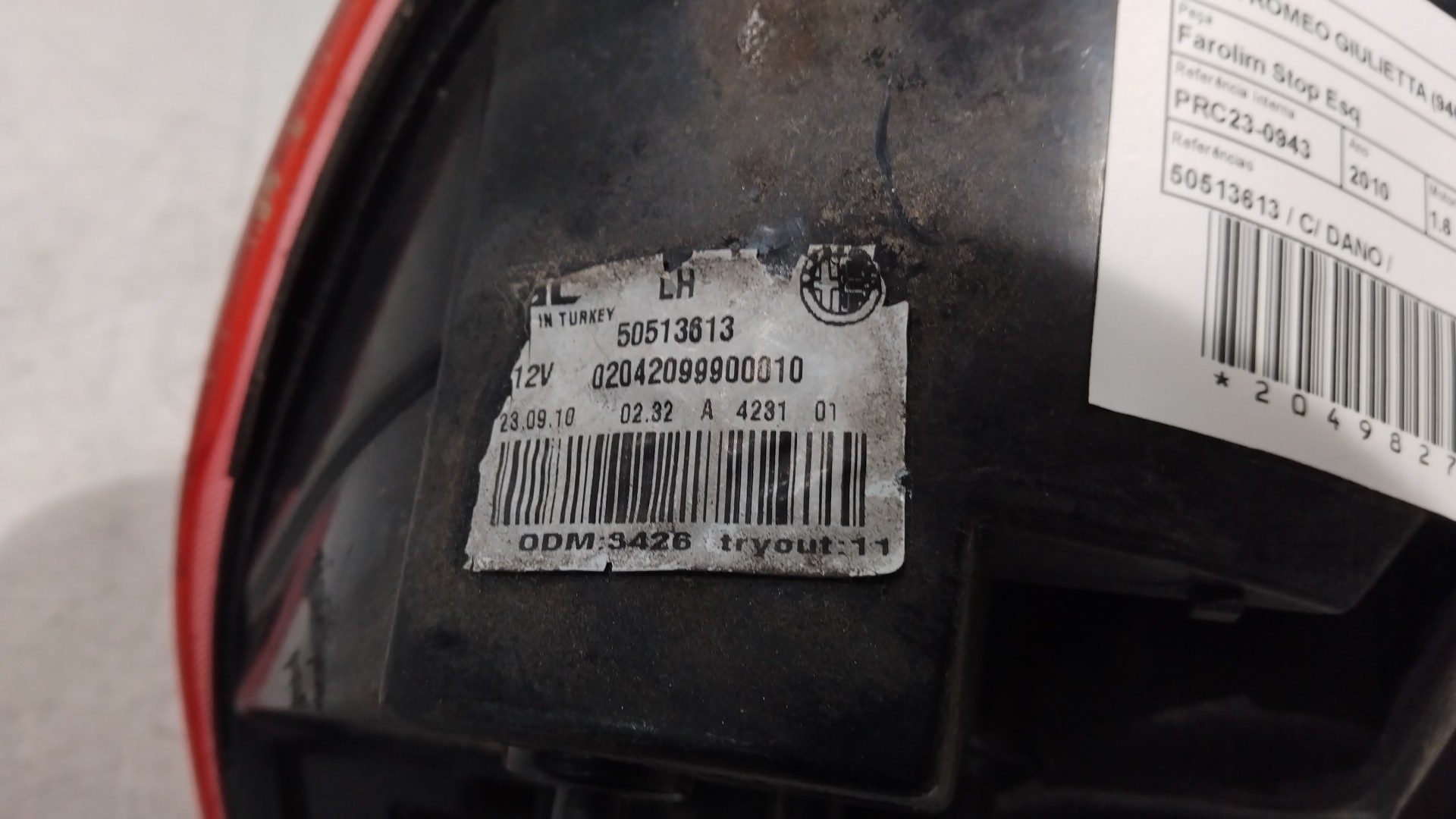 Left Tail Light  ALFA ROMEO GIULIETTA (940_) | 10 -  Imagem-2