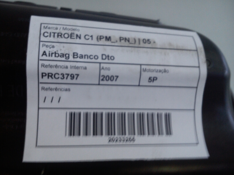 Airbag Banco Dto (20233255).