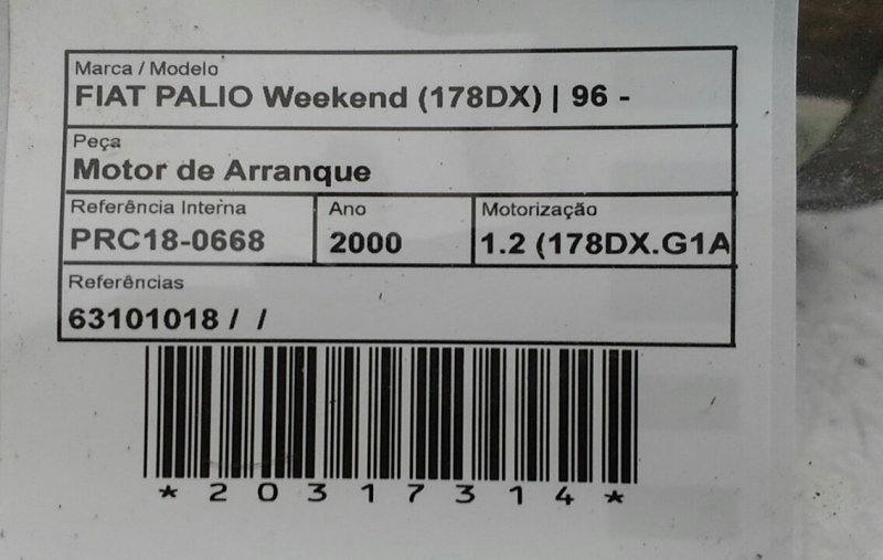 Démarreur FIAT PALIO Weekend (178_) | 96 -  Imagem-4
