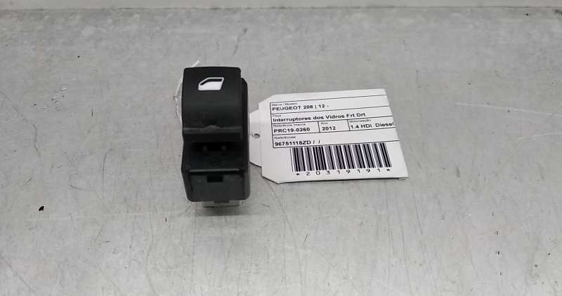 Interruptores dos Vidros Frt Drt (20319191).