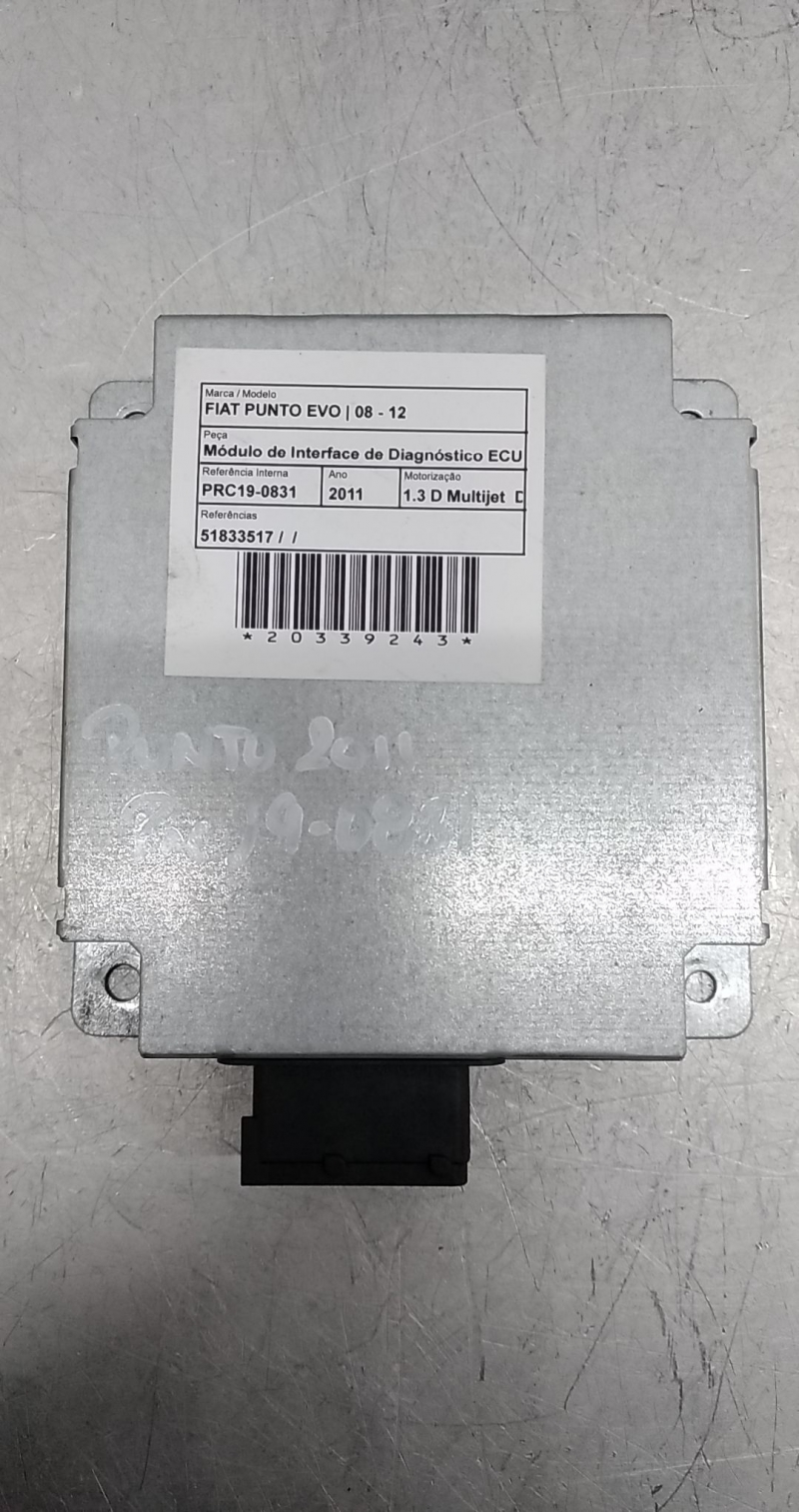 Módulo de interfaz de diagnóstico de la ECU FIAT PUNTO EVO (199_) | 08 - 