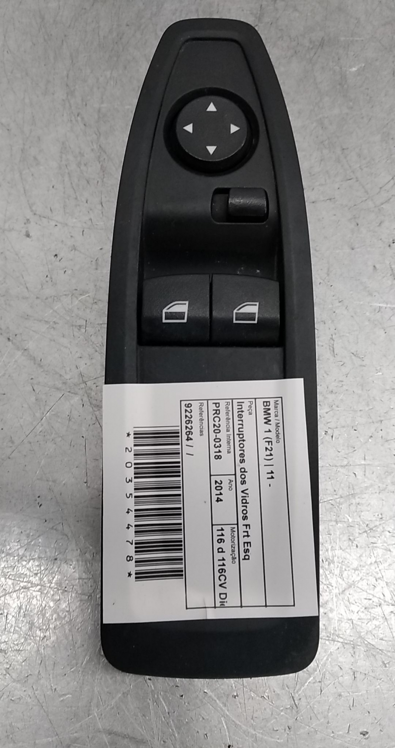 Interrupteur de vitre avant gauche BMW 1 (F21) | 11 - 