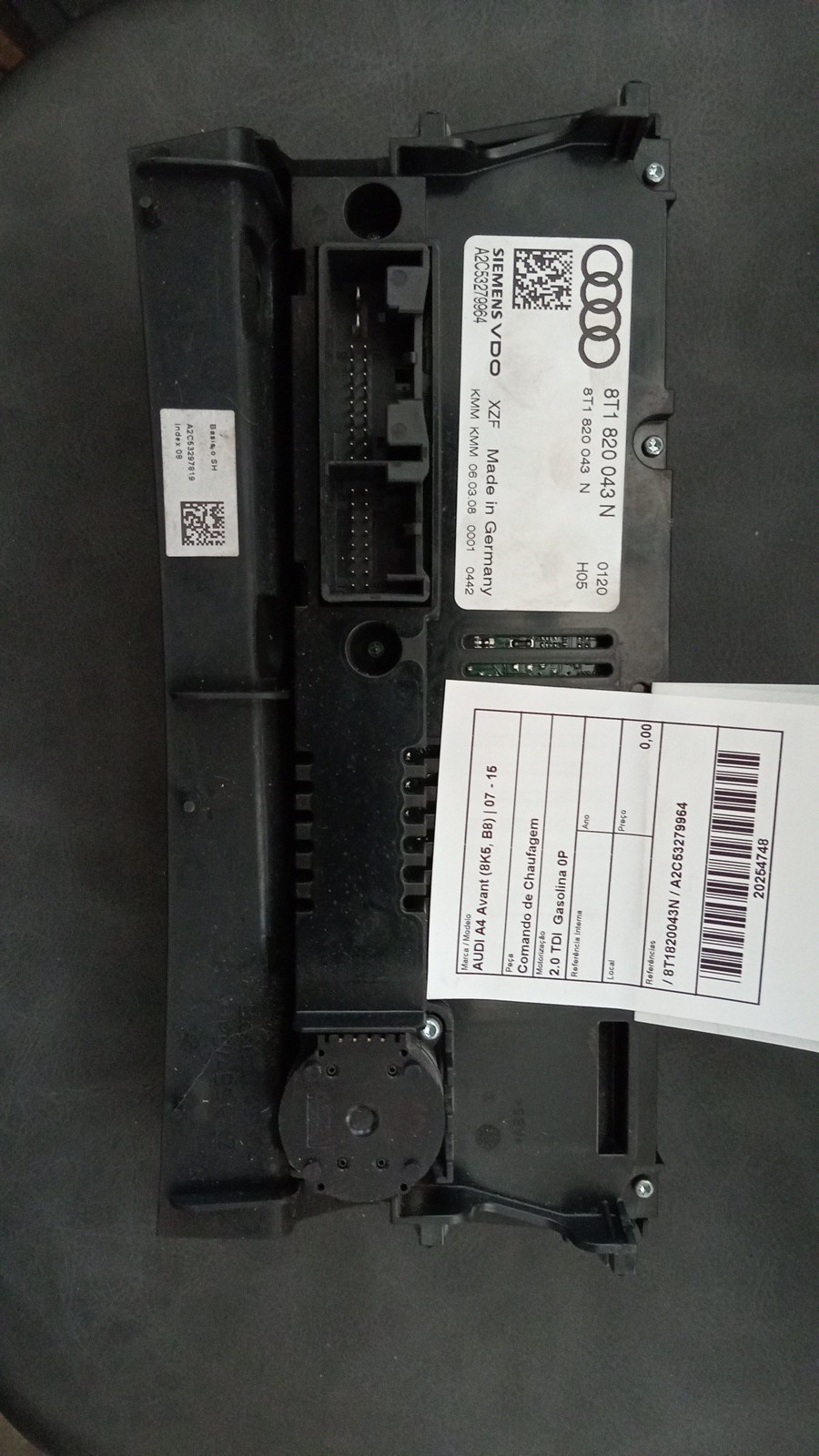 Comando de Chaufagem AUDI A4 Avant (8K5, B8) | 07 - 15 Imagem-1