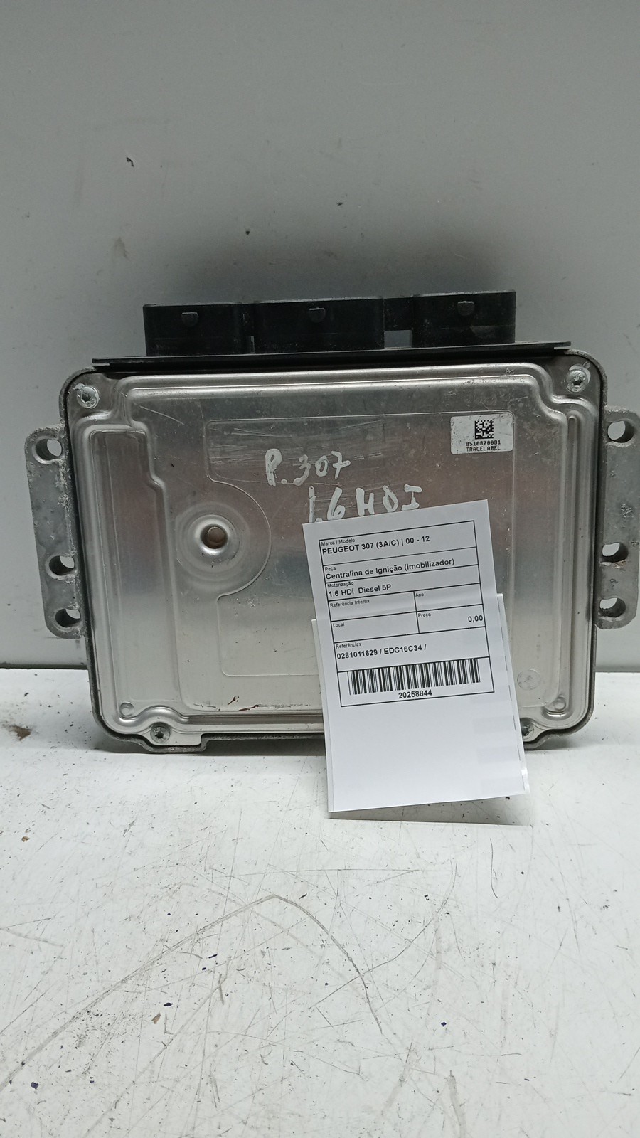 Centralina de Ignição (imobilizador) PEUGEOT - ID S_118843