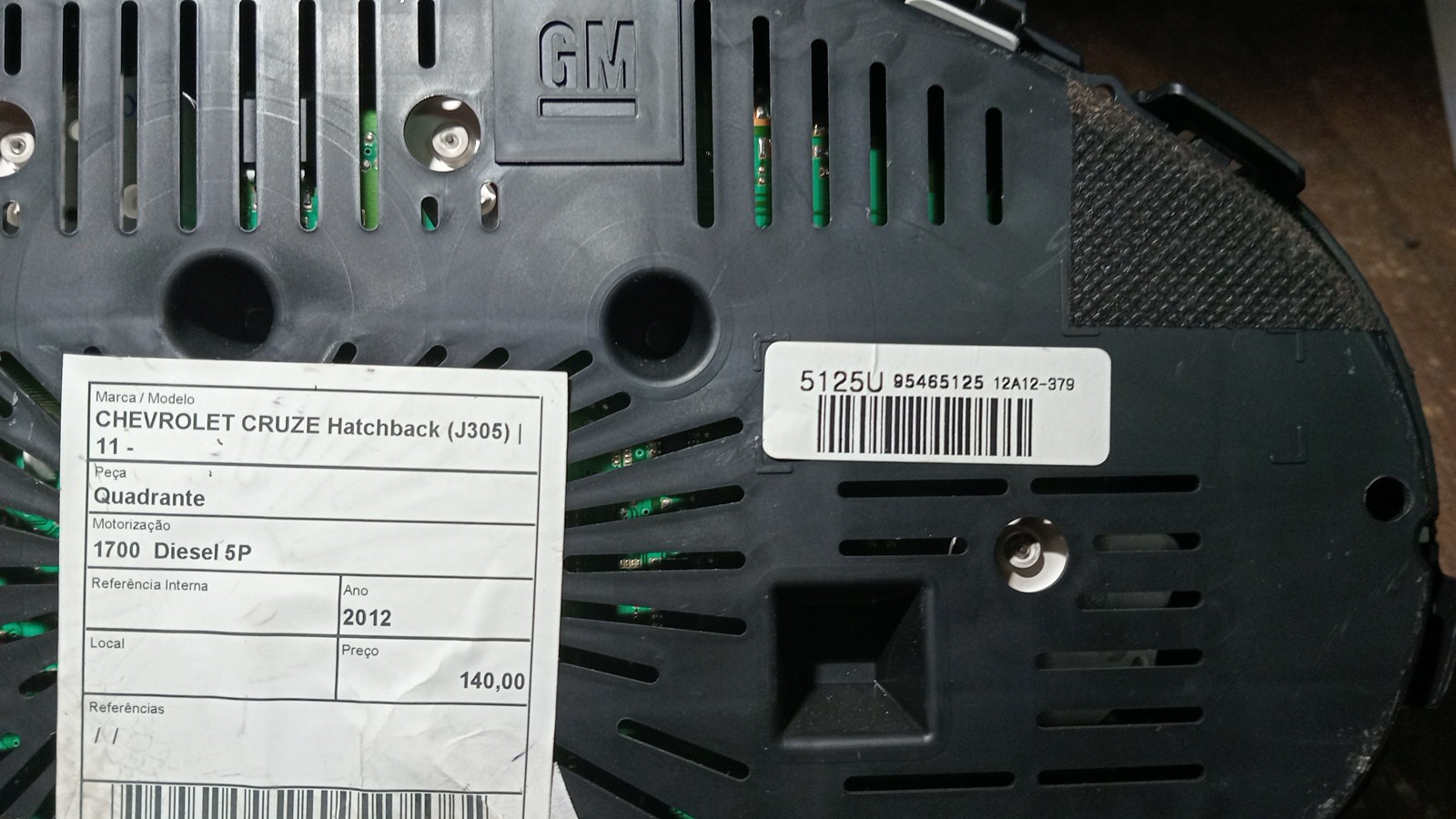 Quadrante CHEVROLET CRUZE Hatchback (J305) | 10 -  Imagem-6