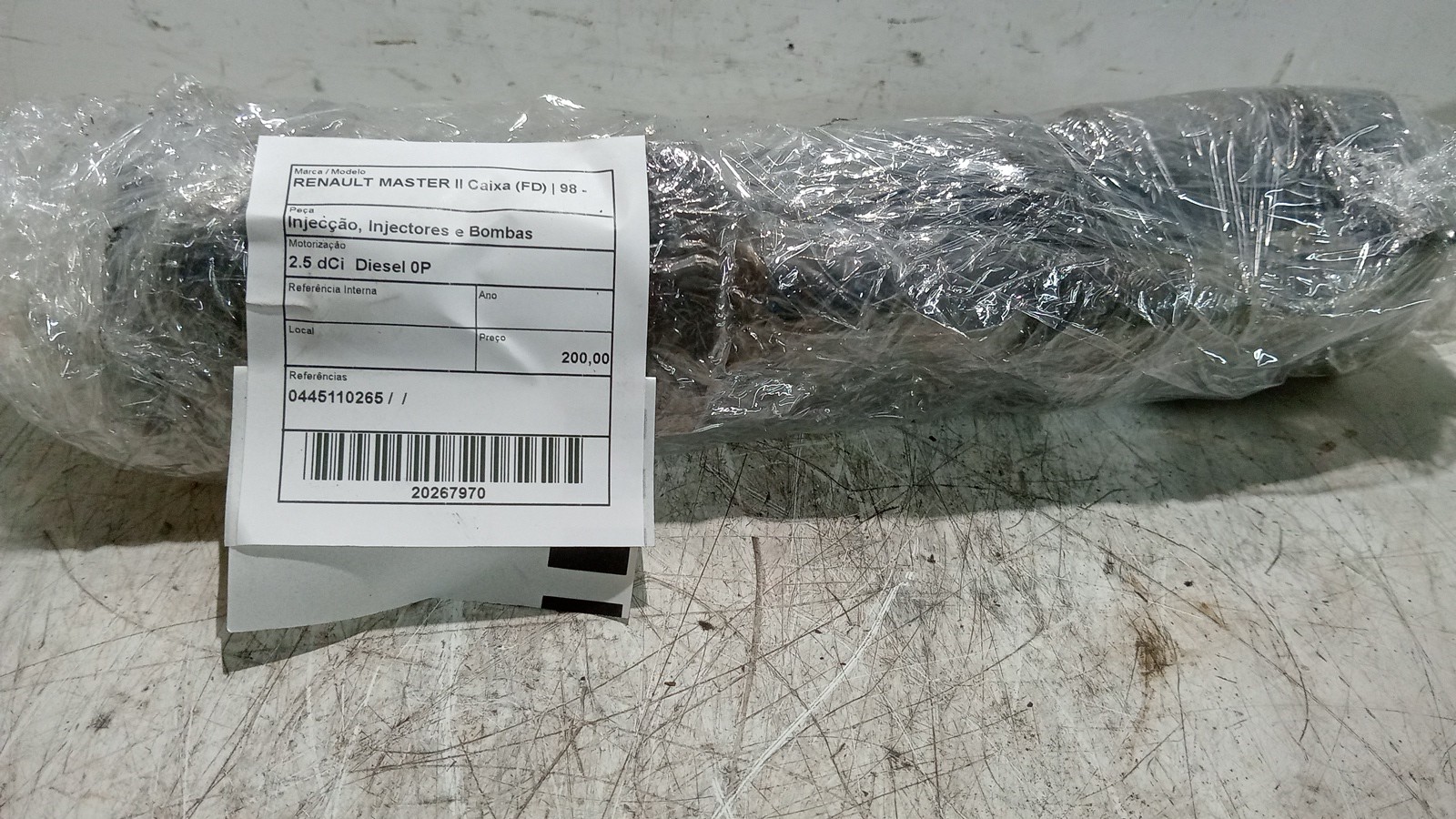 Injecção, Injectores e Bombas RENAULT MASTER II Caixa (FD) | 98 -  Imagem-1