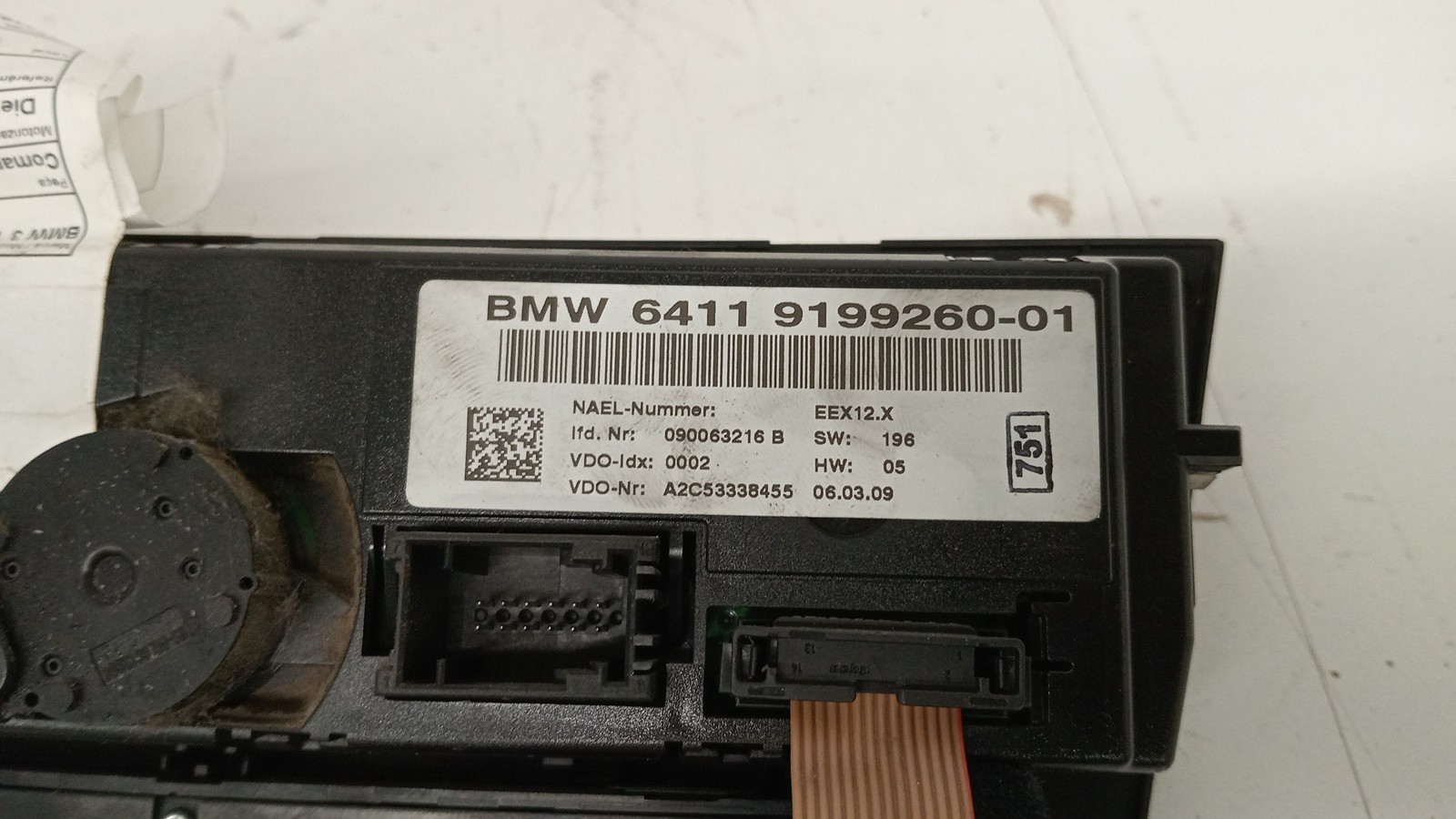 Comando de Chaufagem BMW 3 Touring (E91) | 04 - 12 Imagem-1