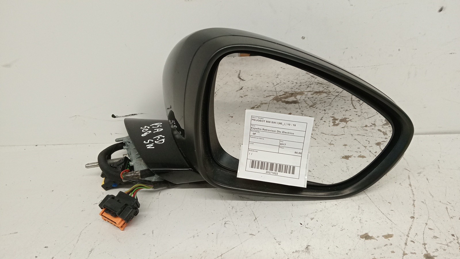 Espelho Retrovisor Dto Electrico PEUGEOT - ID S_131021