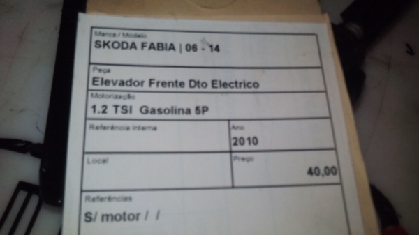 Elevador Frente Dto Electrico SKODA FABIA II (542) | 06 - 14 Imagem-1