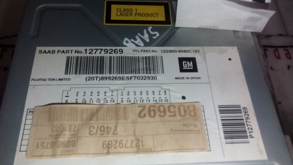 Radio SAAB 9-3 (YS3D) | 98 - 03 Imagem-1