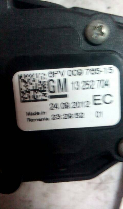 Pedal Electrico OPEL ASTRA J (P10) | 09 - 15 Imagem-2