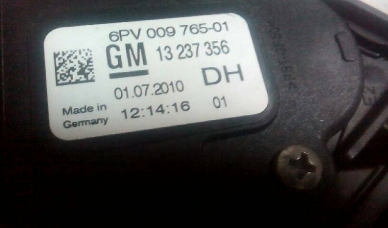 Pedal Electrico OPEL INSIGNIA A (G09) | 08 - 17 Imagem-1