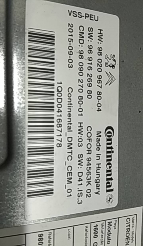 Modulo CITROEN - ID S_74445